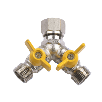 HUSKY A35-DSTBV (½" Chrome Plated Double Switch Three-way 'Y' Ball Valve)